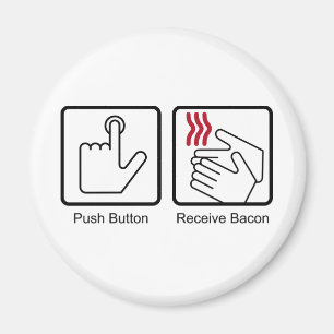Íman A tecla, recebe o bacon - distribuidor do bacon