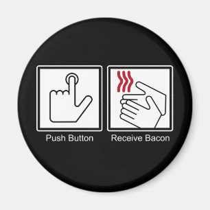 Íman A tecla, recebe o bacon - distribuidor do bacon