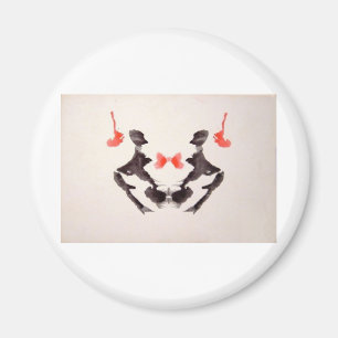 Íman A tinta do teste de Rorschach borra a placa 3 dois