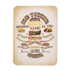 Íman A Tipografia da oração do Senhor