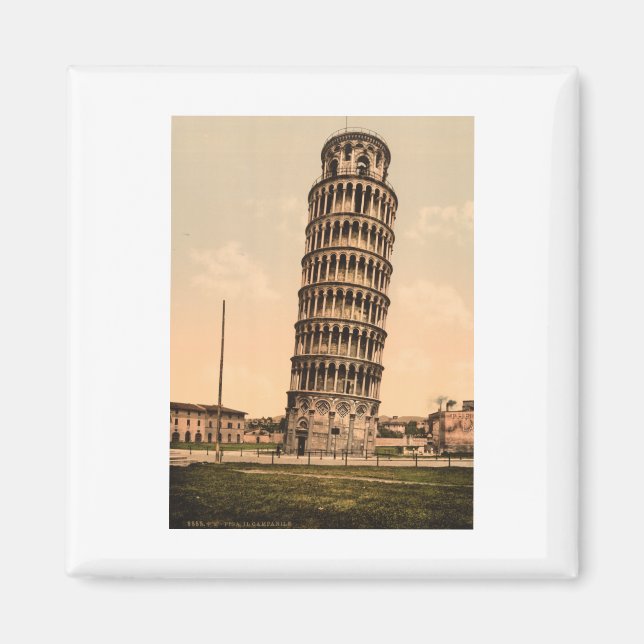 Íman A Torre Adormecida de Pisa, Toscana, Itália (Frente)
