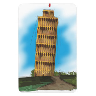 Íman A torre inclinada de Pisa, Itália