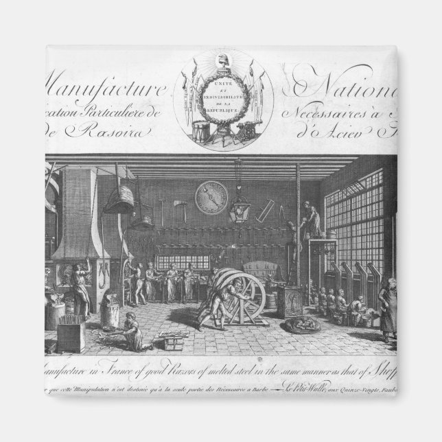 Íman A única fabricação em França de lâminas de barbear (Frente)