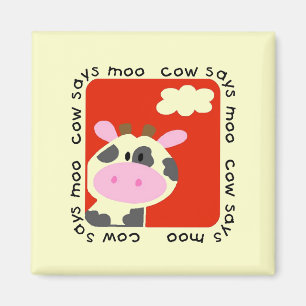 Íman A vaca diz o camiseta e os presentes do MOO