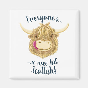 Íman A vaca pequenina das montanhas de Hamish diz todos