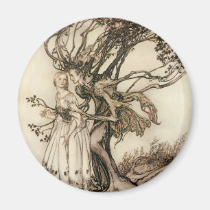 Íman A Velha Mulher no Bosque por Arthur Rackham
