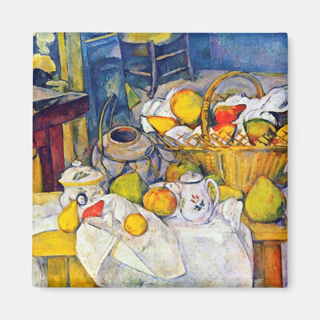 Íman A vida com Fruta, Paul Cezanne (Frente)