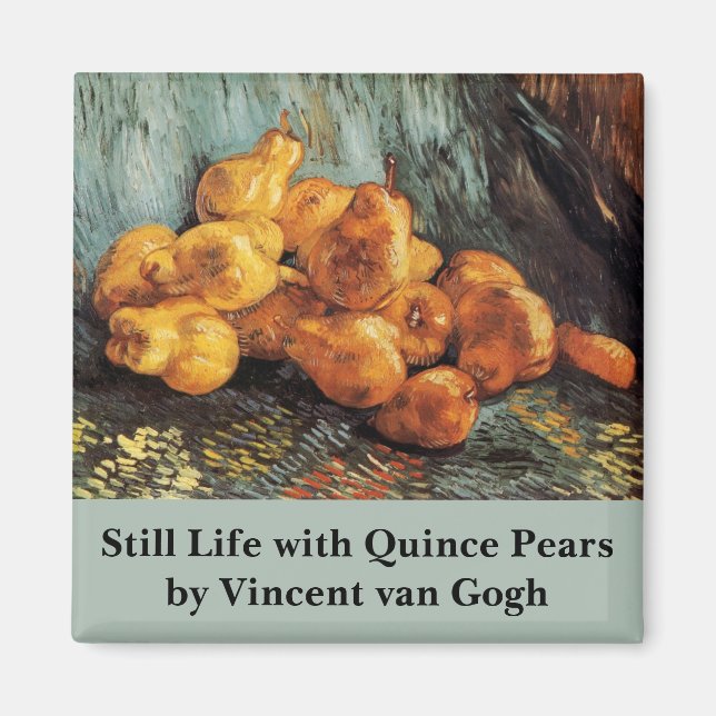 Íman A vida com o Quince Pears de Vincent van Gogh (Frente)