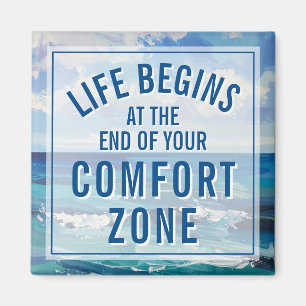 Íman A Vida Começa na Citação Motivacional Inspiradora