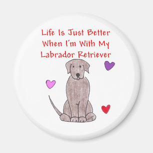 Íman A vida do chocolate de Labrador é apenas melhor