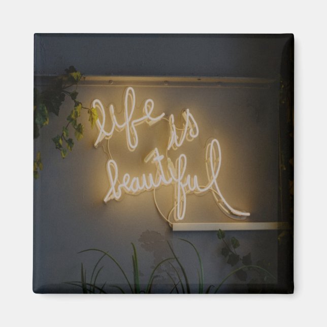 Íman A vida é bela Luzes de Neon (Frente)