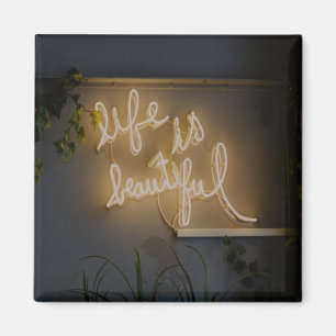 Íman A vida é bela Luzes Neon