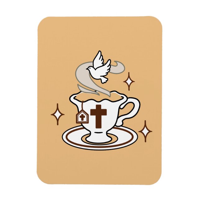 Íman A vida é doce com Jesus - Taça Cristã Faith Tea (Vertical)