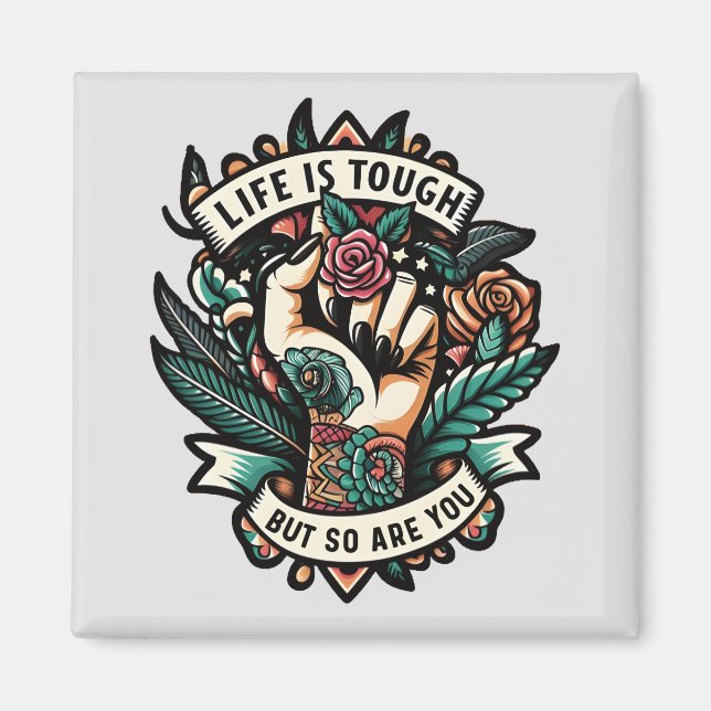 Íman A vida é dura, você também é (Frente)