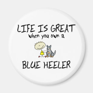 Íman A vida é grande Heeler azul
