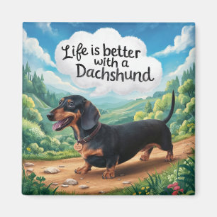 Íman A Vida É Melhor Com Um Dachshund