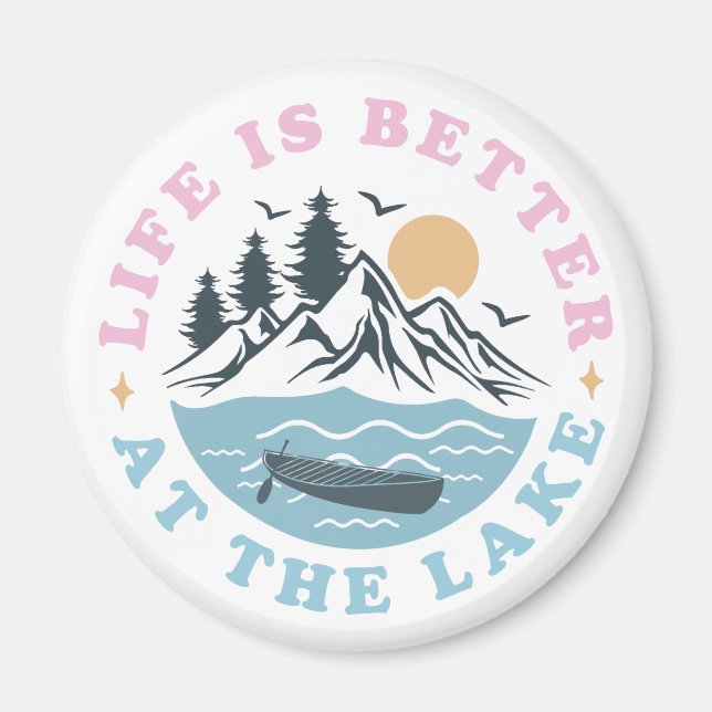 Íman A vida é melhor no lago (Frente)