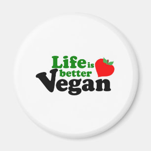 Íman A vida é melhor Vegan