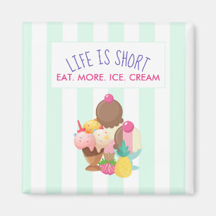 Íman A vida é Short come mais sorvete