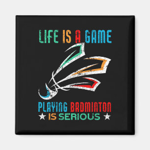 Íman A Vida É Um Jogo Jogando Dminton É Um Sério Dm Eng