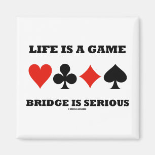 Íman A vida é uma ponte do jogo é séria (quatro tern