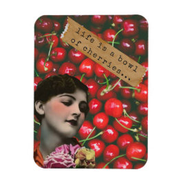 Íman A vida é uma tigela de cerejas de arte alterada