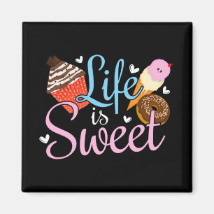 Íman A Vida Gastronômica é Doce Citação de Confeitaria