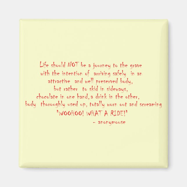 Íman A vida não deve ser uma jornada (Frente)