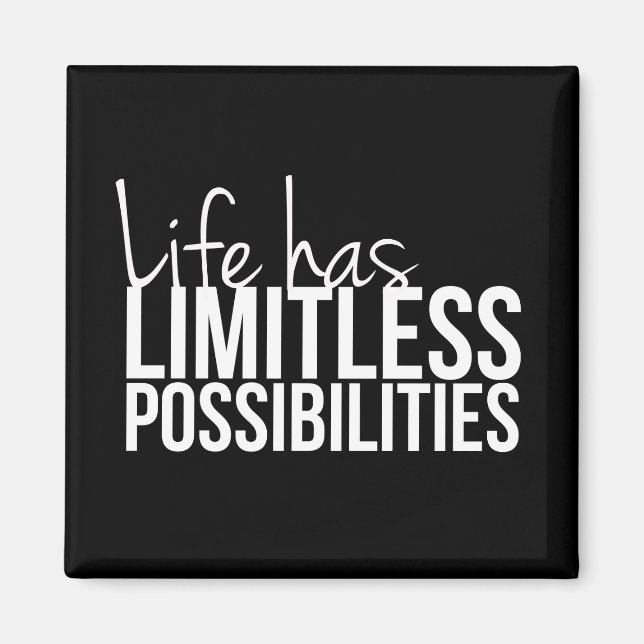 Íman A vida tem possibilidades ilimitadas, inspiração (Frente)