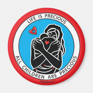 Íman A Vida Útil É O Precioso 1 Red_2,25" Round Magnet