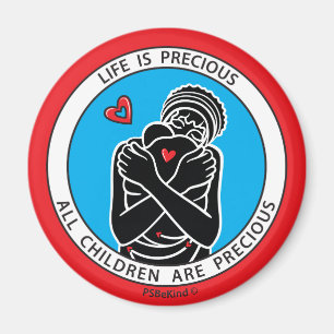Íman A Vida Útil É O Precioso 3 Red_2,25" Round Magnet