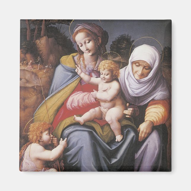 Íman A Virgem e a Criança com a Rua Elizabeth (Frente)