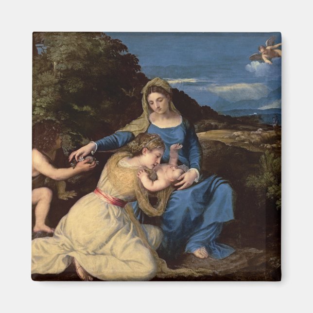 Íman A Virgem e a Criança com Santos, 1532 (Frente)