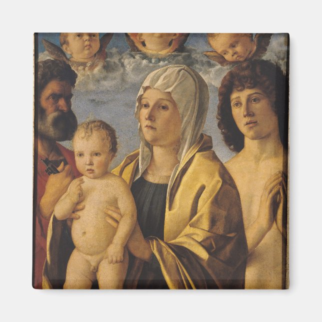 Íman A Virgem e Criança com Ruas. Peter & Rua. (Frente)