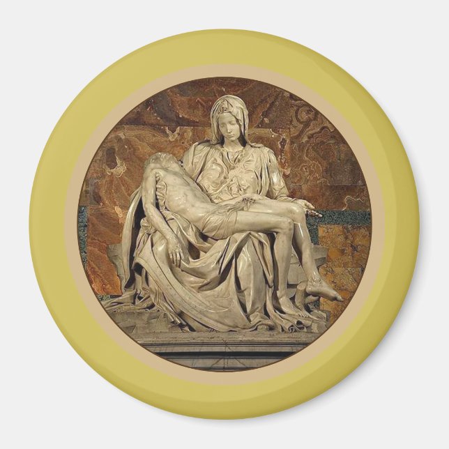 Íman A Virgem Maria e o Cristo Pietà de Michelangelo (Frente)