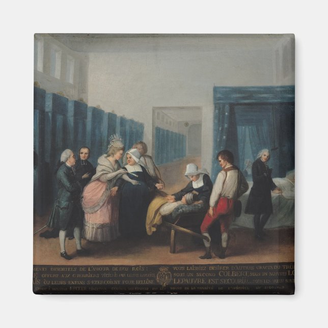 Íman A visita de Monsieur e Madame Necker (Frente)