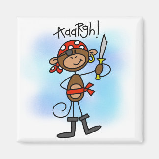 Íman Aargh Monkey Pirate Camisetas e presentes