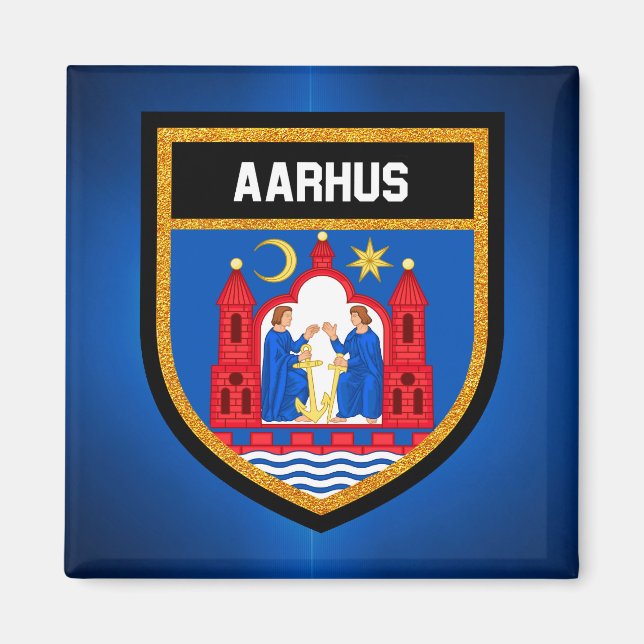 Íman Aarhus Flag (Frente)