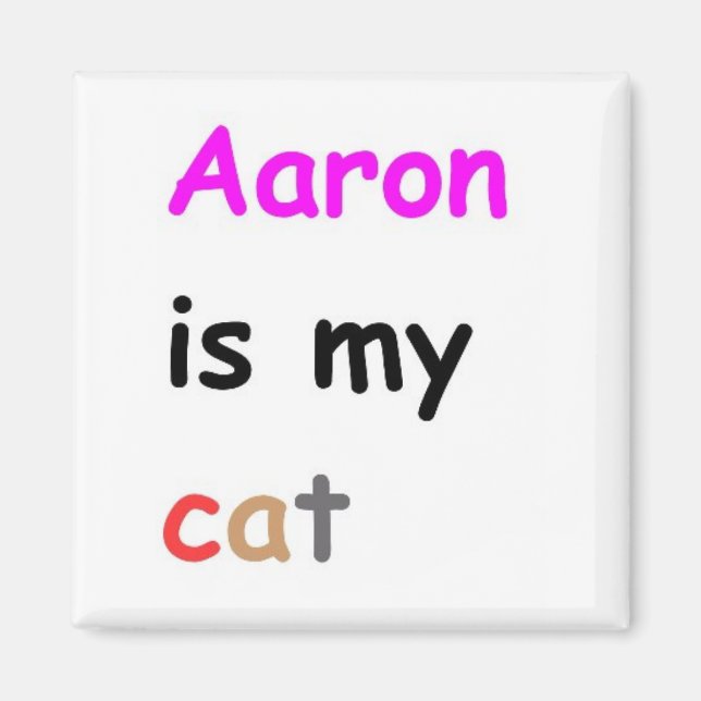 Íman Aaron é meu gato (Frente)