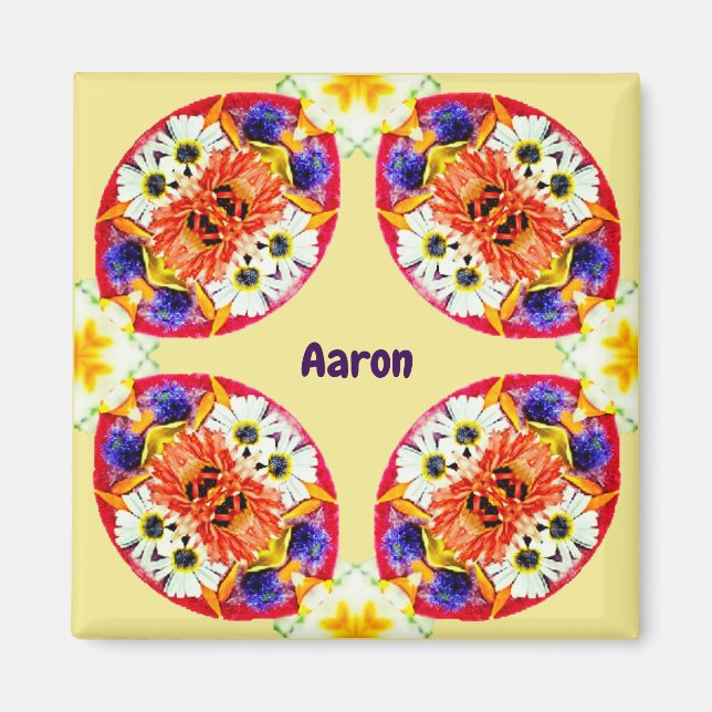 Íman AARON ~ Padrão de Páscoa Personalizado ~ (Frente)