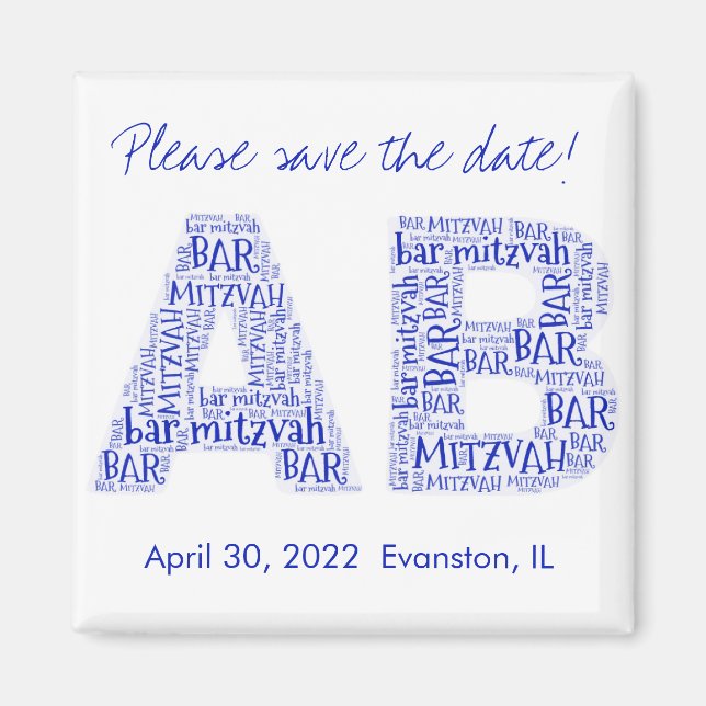 Íman AB 091db5 Monograma Magnet (Frente)