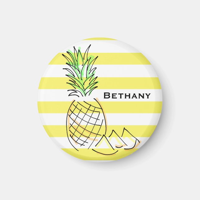 Íman Abacaxi Amarelo Strike Summer Personalizado (Frente)