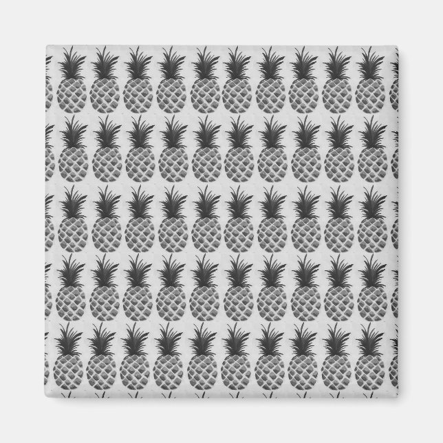 Íman Abacaxi preto&branco (Frente)