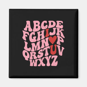 Íman Abc Alfabeto Eu Amo Você Professor De Inglês Dia D