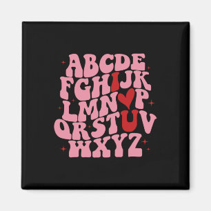 Íman Abc Alfabeto Eu Amo Você Professor De Inglês Dia D