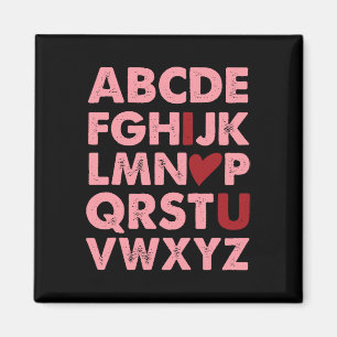 Íman Abc Alphabet Eu Te Amo Dias de os namorados De Pro