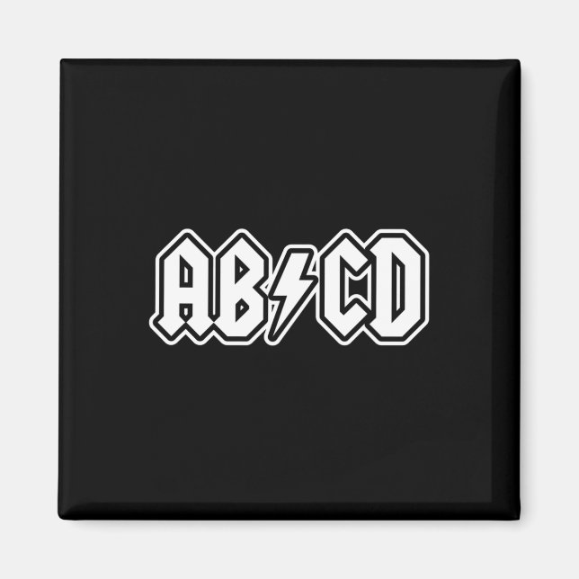 Íman Abcd Diversão De Volta Para Estudante De Professor (Frente)