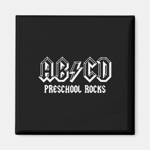 Íman Abcd Rocks Volta às Aulas Pré-Escola Rocks Profess