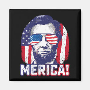 Íman Abe lincoln américa engraçado 4 de julho usa patri