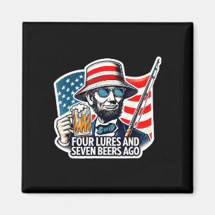 Íman Abe lincoln quatro iscas sete cervejas atrás pesca